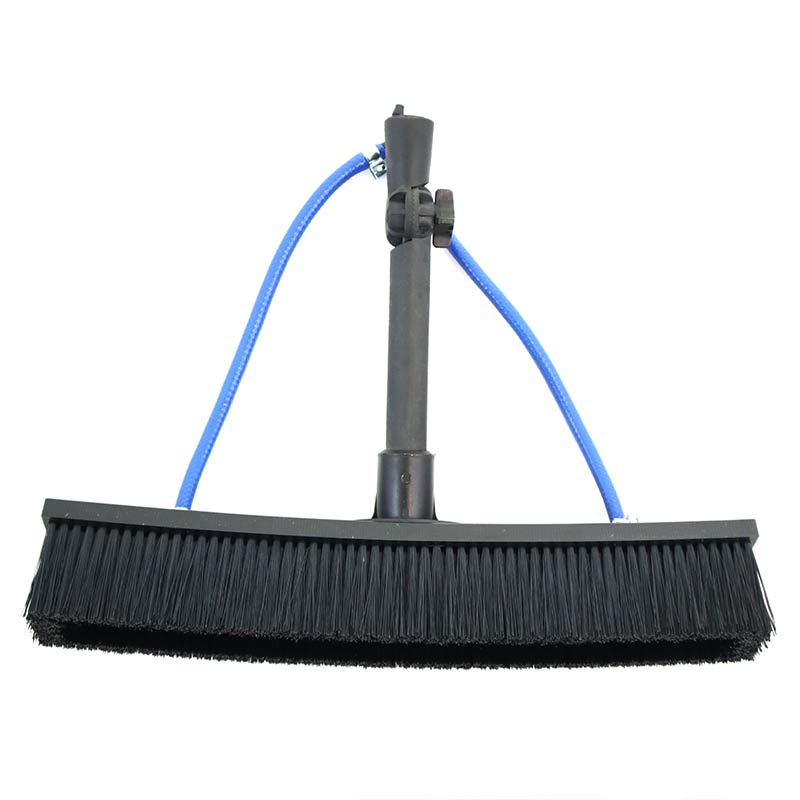 Kit Nettoyage Panneaux Solaires Télescopique - Brosse Tête 55cm Avec Pulvérisation Eau - Tuyau 20m - Pour Toit, Fenêtres, Voitures