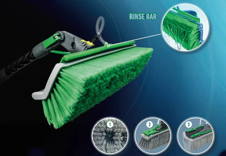 UNGER NFR41 spazzola angolare con rinse bar