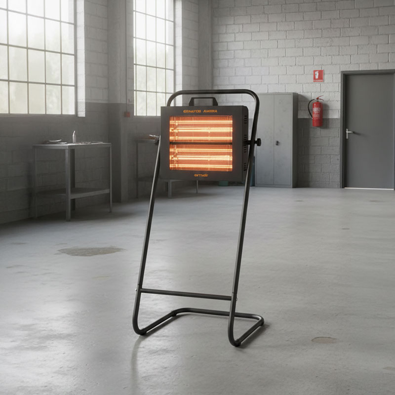 Varma Fire V400F - Adjustable Heat Lamp with Floor Stand