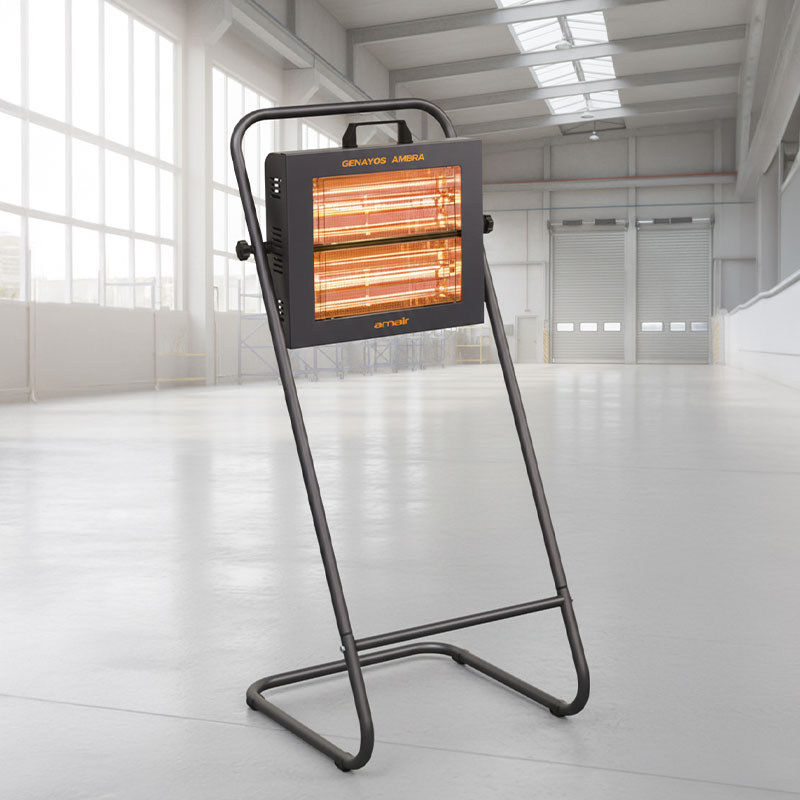 Varma Fire V400F - Adjustable Heat Lamp with Floor Stand