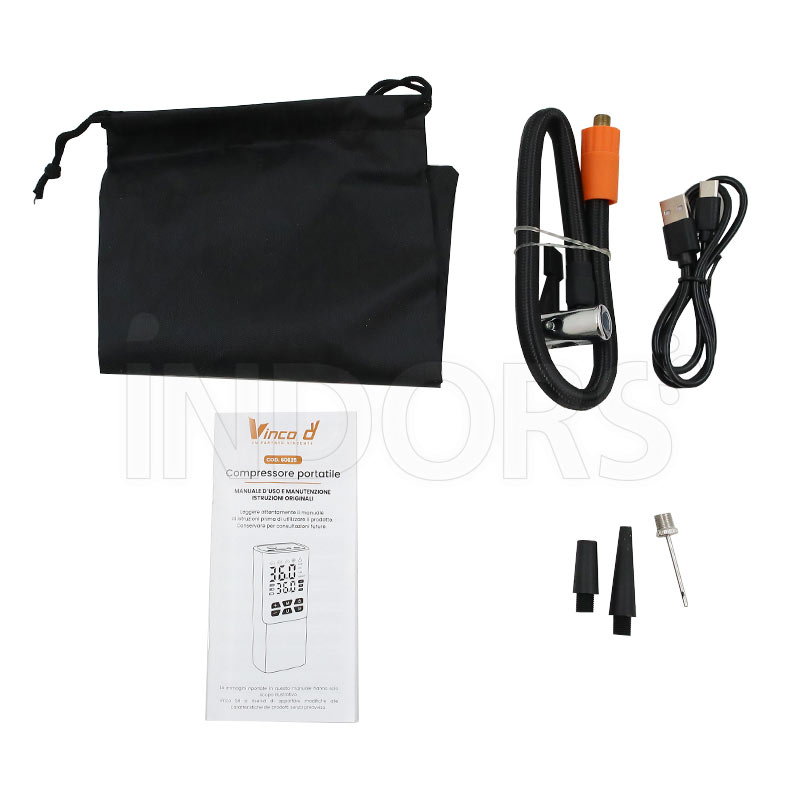 Vinco 60625 - Compressore Portatile Multifunzione a Batteria 11,1V