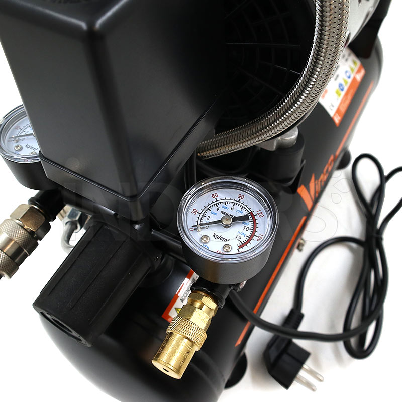 Vinco 60702 - 1 HP Silent Oil-Free Compressor