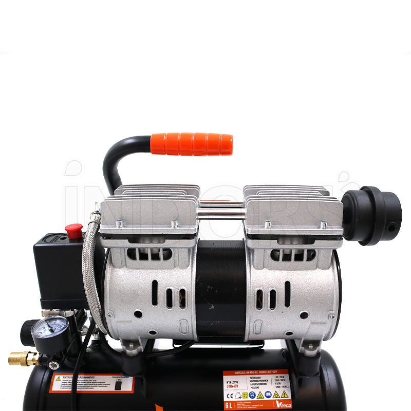 Vinco 60702 - 1 HP Silent Oil-Free Compressor