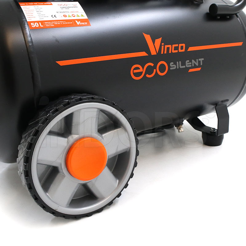 Vinco 60703 - 1.5 HP Silent Oil-Free Compressor