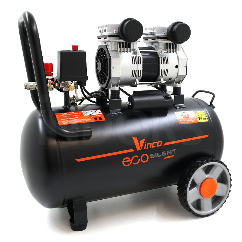 Vinco 60703 - 1.5 HP Silent Oil-Free Compressor
