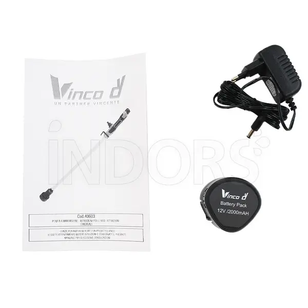 Vinco 40603 - Pompa Sommersa Portatile Alimentata a Batteria 12V