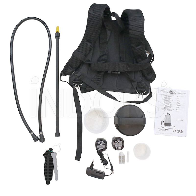 Volpi Elite Tech - Pompa Sprayer 8 bar con Guarnizioni Viton e 2 Batterie