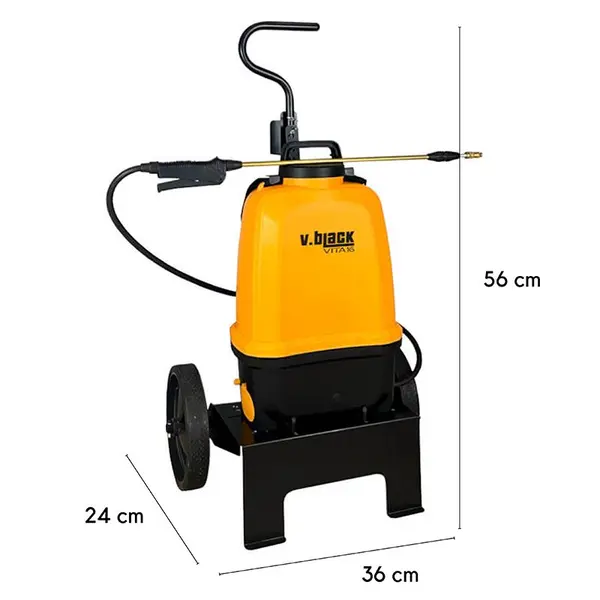 Misure Volpi VITA 16 Carrellata - Pompa a Batteria Litio 16 L