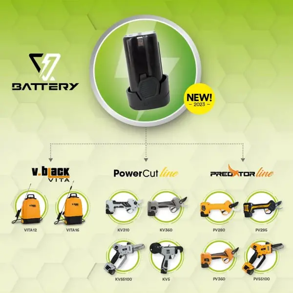 Volpi WBLI2000 - Batteria di Ricambio per Potatori e Irroratori