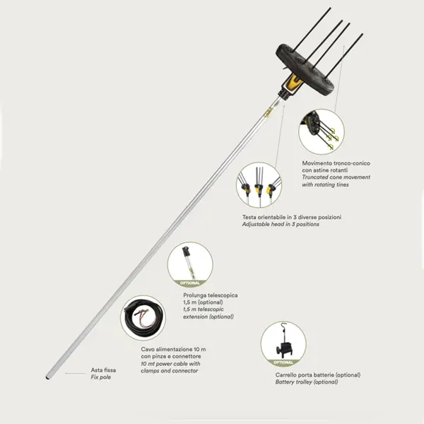 Volpi Giulivo 4YOU706 - Abbacchiatore Professionale a Batteria