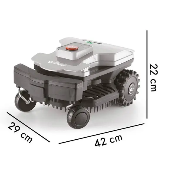 Dimensioni Wiper Ecorobot IKE 10R - Robot Rasaerba 1000 m² grandi pendenze