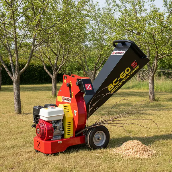 Zanon BC 60-S 1002857 - Biocippatore con Motore Honda 6,5 HP con Taglio Ø 6 cm