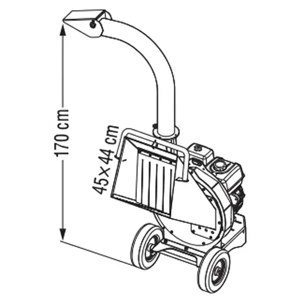 Zanon BC 90-S 1002900 - Biocippatore con Motore Honda 13 HP con Taglio Ø 9 cm