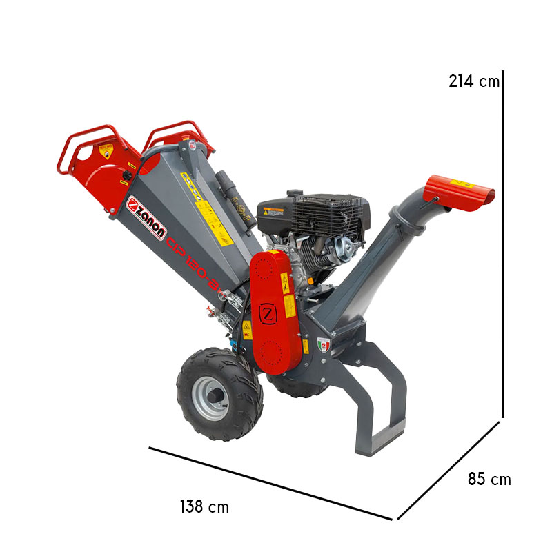 Zanon CIP 120-B - Biocippatore a Scoppio motore Loncin 14 HP