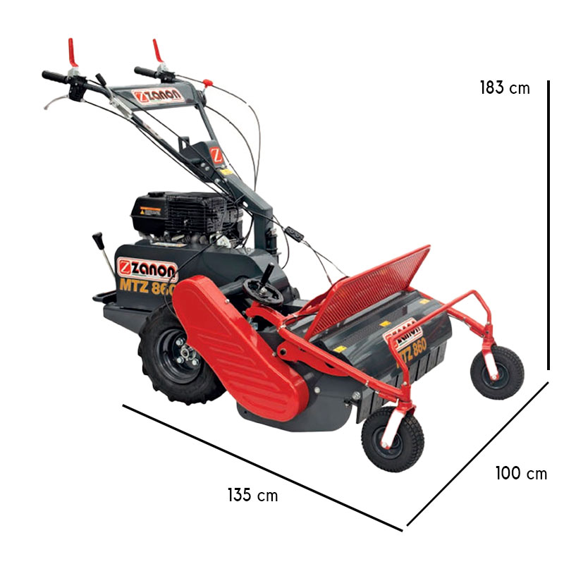 Zanon MTZ 860 - Professional Grass Cutter and Shredder