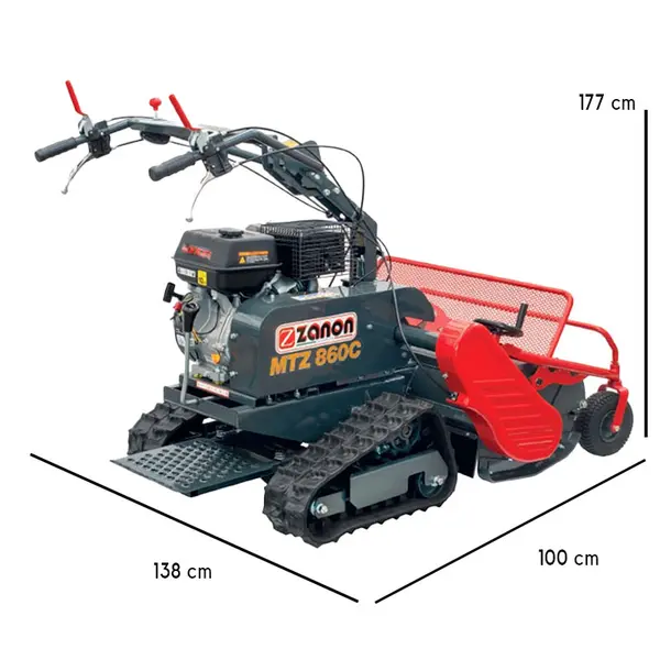 Zanon MTZ 860C dimensioni trinciasarmenti